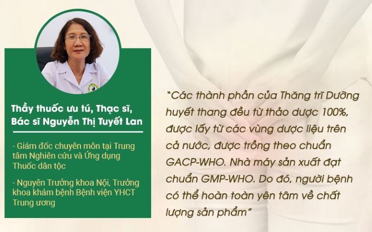 Thạc sĩ - Bác sĩ Nguyễn Thị Tuyết Lan chia sẻ về chất lượng bài thuốc