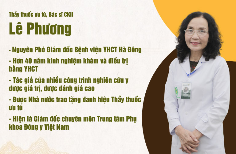 Bác sĩ Phương có hơn 40 năm kinh nghiệm khám và điều trị bằng YHCT