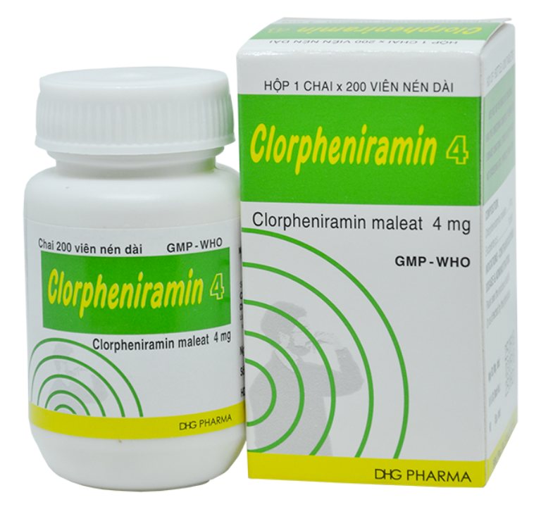 Tác dụng của thuốc Clorpheniramin 4mg