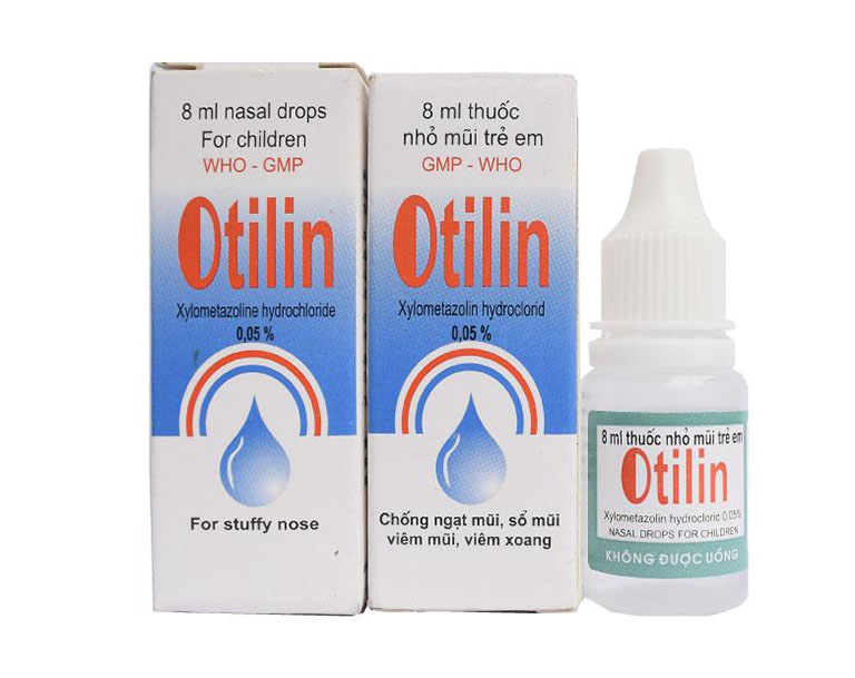 Thuốc trị nghẹt mũi Otilin dùng cho trẻ trên 6 tuổi