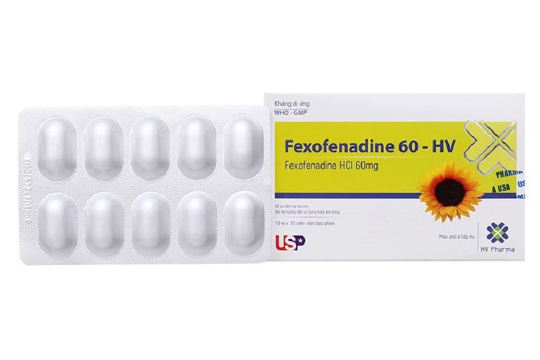 Fexofenadine 60-HV 60mg là loại thuốc kháng histamin được sử dụng phổ biến