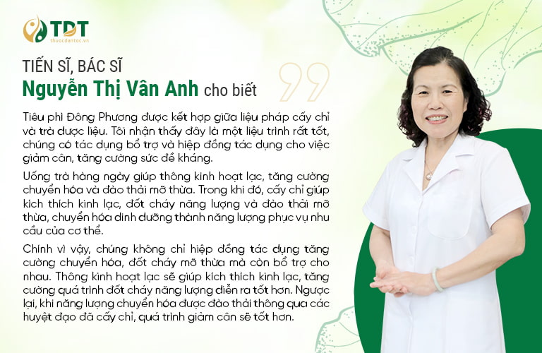Nhận định của bác sĩ Vân Anh về liệu trình giảm cân Tiêu Phì Đông Phương